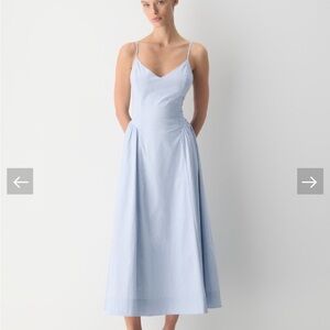 Aritzia poplin technique midi dress